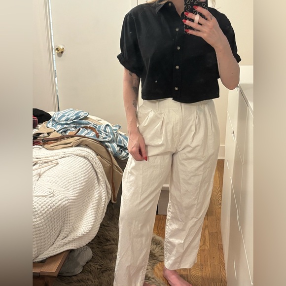 Vintage Pants - Vtg‎ 90s hi-waist trousers